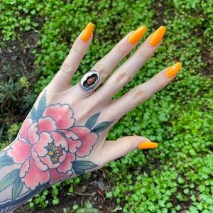 Vintage Native American Shadow Box Ring